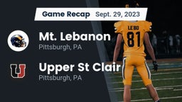 Recap: Mt. Lebanon  vs. Upper St Clair 2023