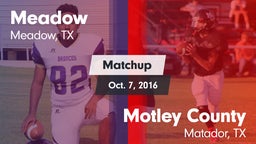 Matchup: Meadow vs. Motley County  2016