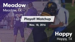 Matchup: Meadow vs. Happy  2016