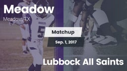 Matchup: Meadow vs. Lubbock All Saints 2017