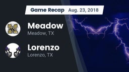 Recap: Meadow  vs. Lorenzo  2018