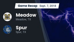 Recap: Meadow  vs. Spur  2018