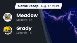 Recap: Meadow  vs. Grady  2019