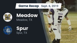 Recap: Meadow  vs. Spur  2019