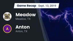 Recap: Meadow  vs. Anton  2019