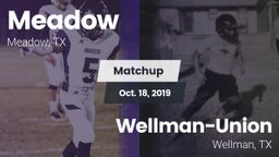 Matchup: Meadow vs. Wellman-Union  2019