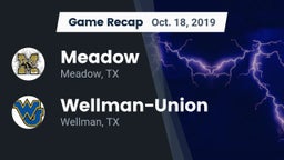 Recap: Meadow  vs. Wellman-Union  2019