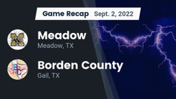 Recap: Meadow  vs. Borden County  2022