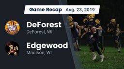 Recap: DeForest  vs. Edgewood  2019