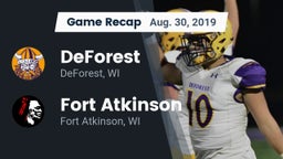 Recap: DeForest  vs. Fort Atkinson  2019