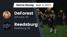 Recap: DeForest  vs. Reedsburg 2019