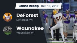 Recap: DeForest  vs. Waunakee  2019