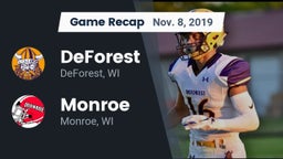 Recap: DeForest  vs. Monroe  2019