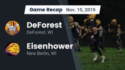 Recap: DeForest  vs. Eisenhower  2019