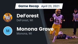Recap: DeForest  vs. Monona Grove  2021