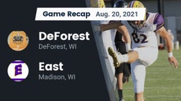 Recap: DeForest  vs. East  2021