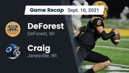 Recap: DeForest  vs. Craig  2021