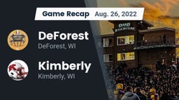 Recap: DeForest  vs. Kimberly  2022