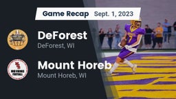 Recap: DeForest  vs. Mount Horeb  2023