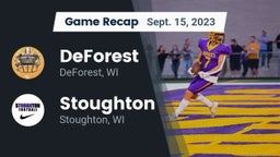 Recap: DeForest  vs. Stoughton  2023