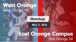 Matchup: West Orange High vs. East Orange Campus  2016