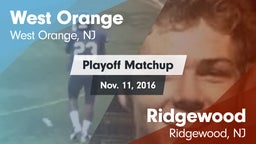 Matchup: West Orange High vs. Ridgewood  2016