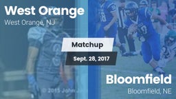 Matchup: West Orange High vs. Bloomfield  2017