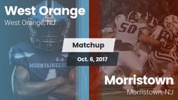 Matchup: West Orange High vs. Morristown  2017