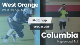 Matchup: West Orange High vs. Columbia  2018