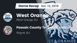 Recap: West Orange  vs. Passaic County Technical Institute 2018