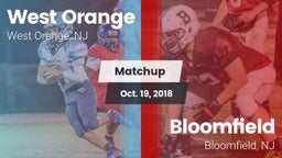 Matchup: West Orange High vs. Bloomfield  2018