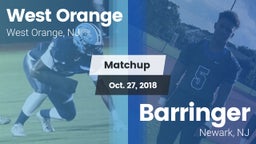 Matchup: West Orange High vs. Barringer  2018
