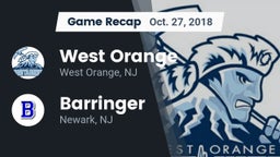 Recap: West Orange  vs. Barringer  2018