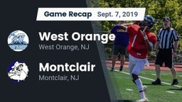 Recap: West Orange  vs. Montclair  2019