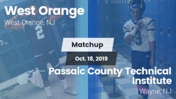 Matchup: West Orange High vs. Passaic County Technical Institute 2019