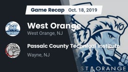Recap: West Orange  vs. Passaic County Technical Institute 2019