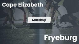Matchup: Cape Elizabeth vs. Fryeburg  2016