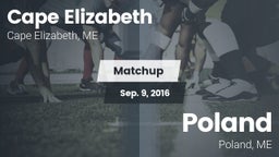 Matchup: Cape Elizabeth vs. Poland  2016