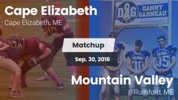 Matchup: Cape Elizabeth vs. Mountain Valley  2016