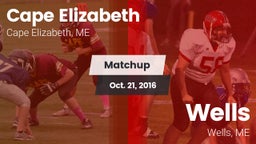 Matchup: Cape Elizabeth vs. Wells  2016