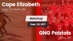 Matchup: Cape Elizabeth vs. GNG Patriots 2017