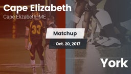 Matchup: Cape Elizabeth vs. York  2017