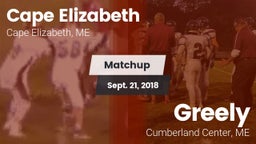 Matchup: Cape Elizabeth vs. Greely  2018