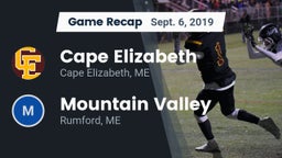 Recap: Cape Elizabeth  vs. Mountain Valley  2019