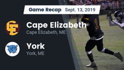Recap: Cape Elizabeth  vs. York  2019