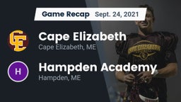 Recap: Cape Elizabeth  vs. Hampden Academy 2021