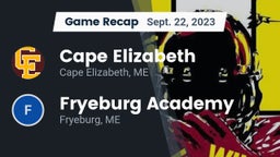 Recap: Cape Elizabeth  vs. Fryeburg Academy 2023