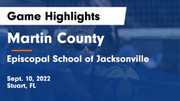 Martin County  vs Episcopal School of Jacksonville Game Highlights - Sept. 10, 2022