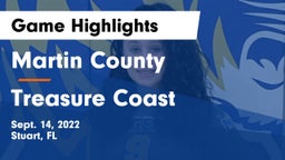 Martin County  vs Treasure Coast Game Highlights - Sept. 14, 2022