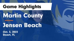 Martin County  vs Jensen Beach  Game Highlights - Oct. 3, 2022